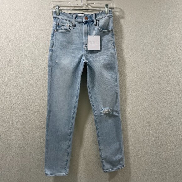 pistola Denim - NWT PISTOLA "Madi" Hi Rise Modern Slim Distressed Lt. Wash Jeans - 25